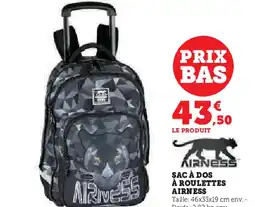 Super U SAC À DOS À ROULETTES AIRNESS offre
