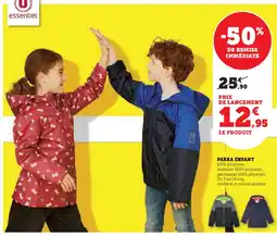 Super U PARKA ENFANT 100% polyester, offre