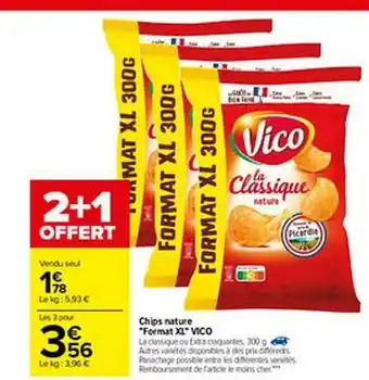 Carrefour Chips Nature offre
