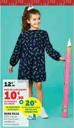 Super U ROBE FILLE offre