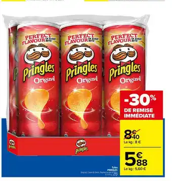 Carrefour Tuiles Pringles offre