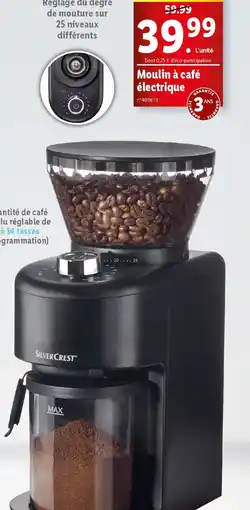Lidl Moulin à café électrique offre