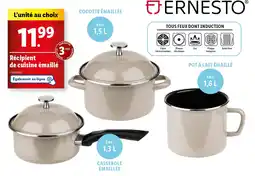 Récipient de cuisine émaillé