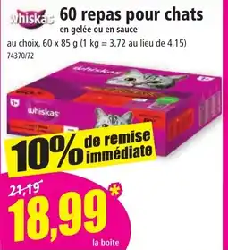 Norma 60 repas pour chats offre