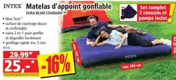 Norma INTEX Matelas d'appoint gonflable offre