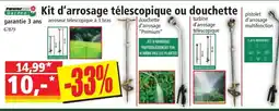 Norma Kit d'arrosage télescopique ou douchette offre