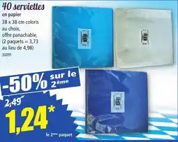 Norma 40 serviettes offre