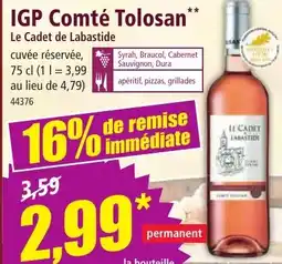 Norma IGP Comté Tolosan** offre