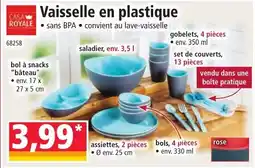 Norma Vaisselle en plastique offre