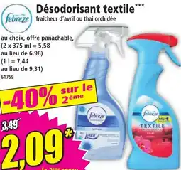Norma Désodorisant textile** offre