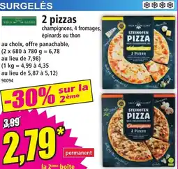 Norma 2 pizzas offre
