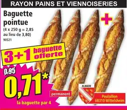 Norma Baguette pointue offre