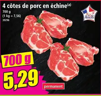Norma 4 côtes de porc en échine(ª) offre