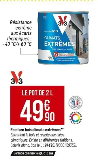 Bricorama Peinture bois climats extrêmes offre