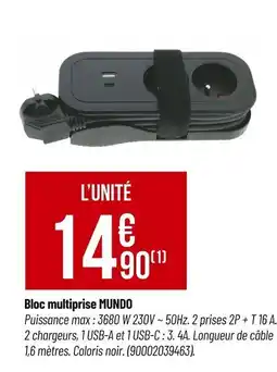 Bricorama Bloc multiprise MUNDO offre