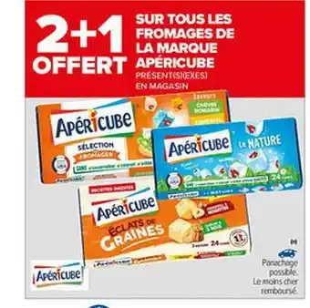 Carrefour Les Fromages De La Marque Apéricube offre