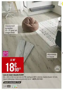 Bricorama Lame de vinyle clipsable BLOOM offre