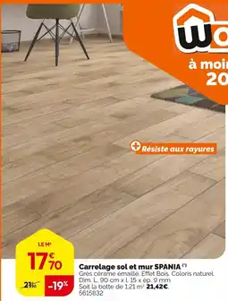 Weldom Carrelage sol et mur SPANIA (*) offre