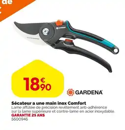 Weldom Sécateur a une main inox Comfort offre