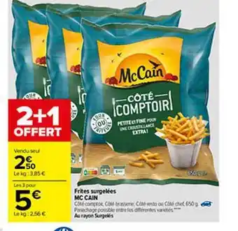 Carrefour Frites Surgelées Mc Cain offre