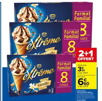Carrefour Cônes Extrême offre