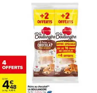Carrefour Pains Au Chocolat La Boulangère offre