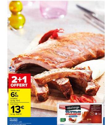 Carrefour Ribs Original Madrange offre