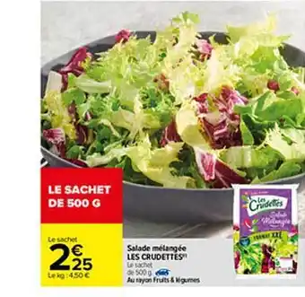 Carrefour Salade Mélangée Les Crudettes offre