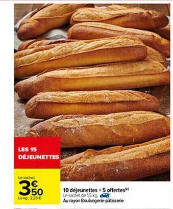 Carrefour 10 Déjeunettes + 5 Offertes offre