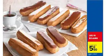 8 éclairs + 2 Offerts