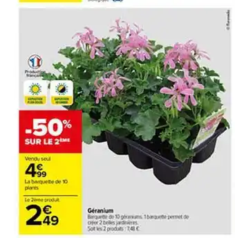 Carrefour Géranium offre