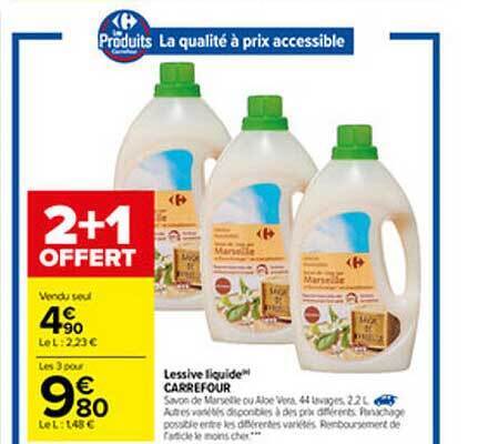 Promo Lessive Liquide Carrefour Chez Carrefour