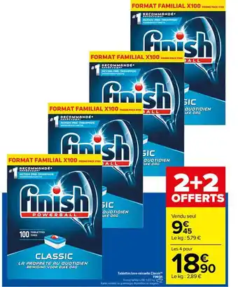 Carrefour Tablettes Lave-vaisselle Classic Finish offre