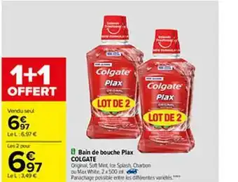 Carrefour Bain De Bouche Plax Colgate offre