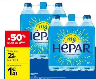 Carrefour Eau Minérale Hépar offre