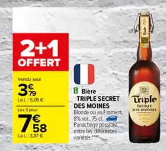 Bière Triple Secret Des Moines