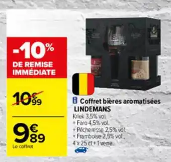 Carrefour Coffret Bières Aromatisées Lindemans offre