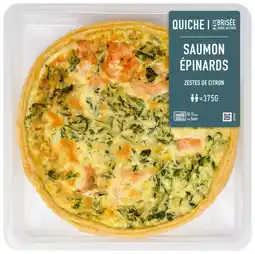 Carrefour Market Quiche saumon épinards offre