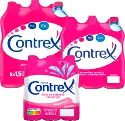 Carrefour Market CONTREX SUR TOUS LES PACKS D'EAU MINÉRALE ET BOUTEILLES AROMATISÉES offre