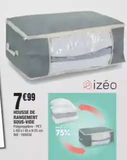 La Foir'Fouille Housse de rangement sous-vide offre