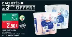 Match Cora - papier toilette offre