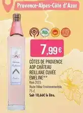 Match Château reillance cuvée emeline - côtes de provence aop offre