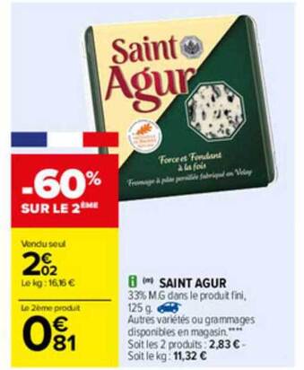 Carrefour Saint Agur offre