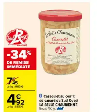 Carrefour Cassoulet Au Confit De Canard Du Sud-ouest La Belle Chaurienne offre