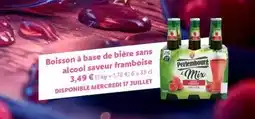 Lidl Perlembourg - boisson à base de bière sans alcool saveur framboise offre
