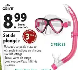 Lidl Crivit - set de plongee offre