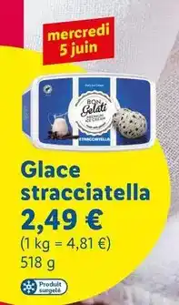 Lidl Bon gelati - glace stracciatella offre