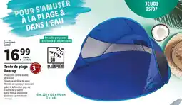 Lidl Livarno home - tente de plage pop-up offre
