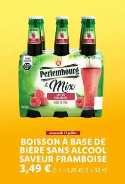 Lidl Perlembourg & mix - boisson a base de bière sans alcool saveur framboise offre
