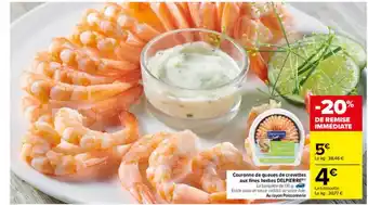 Carrefour Couronne De Queues De Crevettes Aux Fines Herbes Delpierre offre